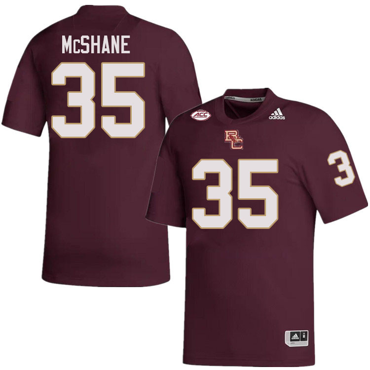 Boston College Eagles #35 Ashton McShane College Football Jerseys Stitched-Maroon